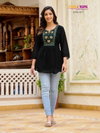 Glamour By Tips Tops Embroidery Georgette Western Ladies Top Wholesale Shop In Surat